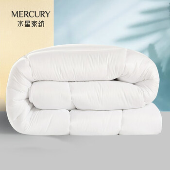 31日20点：MERCURY 水星家纺 爱丽丝七孔抗菌冬被 白色 150*210cm家具家装类商品-全利兔-实时优惠快报