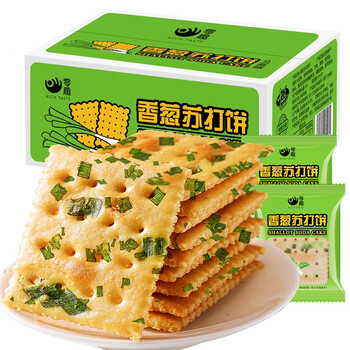 零趣 香葱苏打饼干 500g全利兔-实时优惠快报