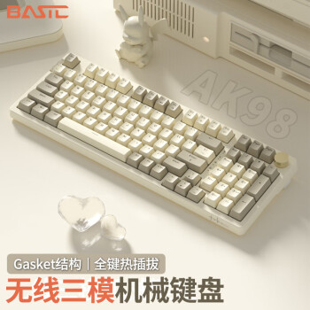 BASIC 本手 AK98客制化机械键盘 三模gasket结构 全键热拔插-全利兔