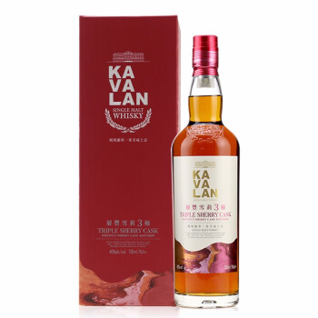 金车噶玛兰（KAVALAN）洋酒台湾 KAVALAN 金车噶玛兰单一麦芽威士忌纯麦芽威士忌 层丰雪莉3桶700ml