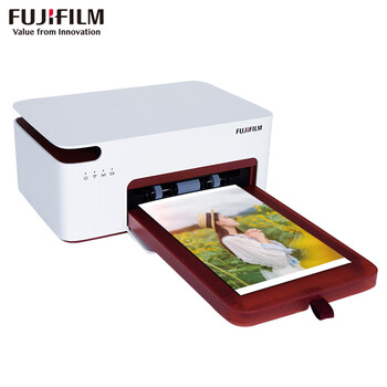 富士（FUJIFILM）PSC2D 小俏印二代 手机无线照片打印机照片冲印机（内置电池版）  白红