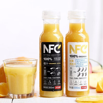 农夫山泉 NFC果汁 橙汁300ml*10瓶 橙汁300ml*10瓶（非礼盒装）