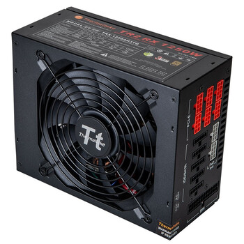 Tt（Thermaltake）额定1250W TRX-1250M 电脑电源（80PLUS金牌/全模组/温控风扇/台式机主机机箱电源）