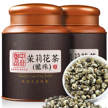 中谷御品 茶叶 特级茉莉花茶 茉莉龙珠 2023新茶横县八窨一提茶叶礼盒500g食品类商品-全利兔-实时优惠快报