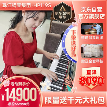 珠江钢琴集团119威腾WAYCOMM系列立式钢琴进口配件立式高端家用专业教学考级家用88键
