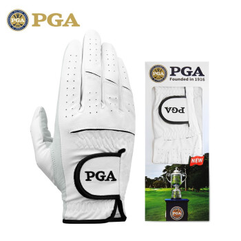 PGA 高尔夫手套 男士小羊皮超纤皮 单支左右手舒适透气 柔软贴合 右手 单支  22 码