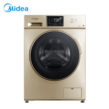 美的(Midea)滚筒洗衣机全自动 8公斤变频 巴氏除菌洗 智能时间可调 中途添衣 MG80VN13DG5