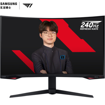 三星 (SAMSUNG)27英寸T1 Faker定制版 1000R 2K 240Hz  1MS HDR600 电竞显示器 (C27G77TQSC)