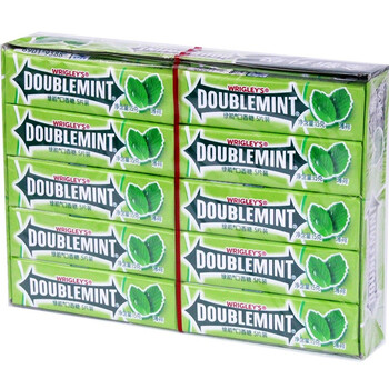 DOUBLEMINT 绿箭 口香糖 薄荷味 5片*20条全利兔-实时优惠快报