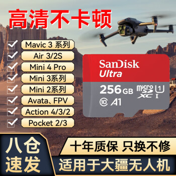 ô˻ڴ濨TFmini3/4pro AIR3/2S AVATA23ϵAction4˶pocket3ٴ 256G ڴ濨 mini4promini3/2ϵ