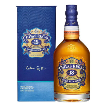 Chivas Regal芝华士18年威士忌700ml苏格兰调和型洋酒 保乐力加 芝华士18年700ml