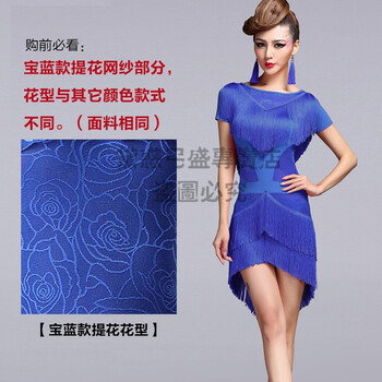 拉丁舞裙比赛练功服装连衣裙拉丁舞裙2021新款连衣裙流苏裙拉丁舞服装