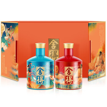 沱牌舍得酒 品味舍得 神话人物追天者（夸父+嫦娥）52度 浓香型白酒 52度 500mL 2瓶 礼盒装食品类商品-全利兔-实时优惠快报