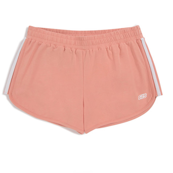斯凯奇夏季新款女子户外休闲运动短裤透气针织短裤SL3WH18M03 浅粉色SL3WH18M03-LTPK L