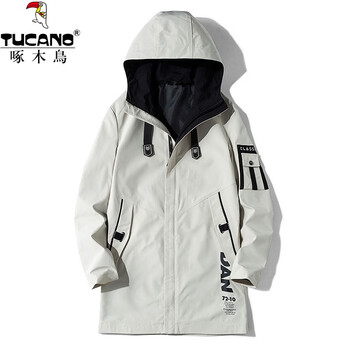 啄木鸟 春秋季中长款连帽夹克服饰鞋包类商品-全利兔-实时优惠快报