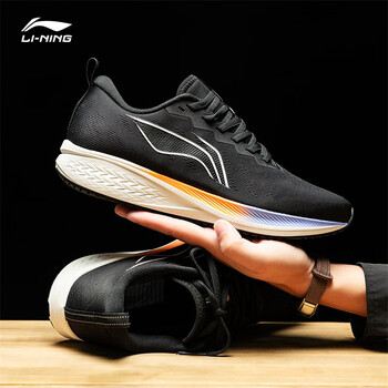 LI-NING 李宁 赤兔6跑步鞋男鞋夏秋季网面透气竞速专业跑鞋马拉松减震运动鞋 黑色-24 42(265mm)运动户外类商品-全利兔-实时优惠快报