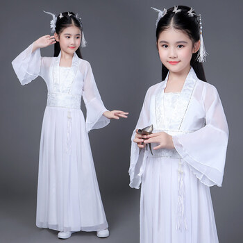 秋冬新品儿童汉服女大童古装仙汉服长裙子六一儿童古装仙女裙装公主