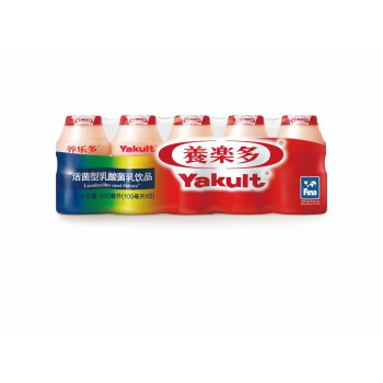 养乐多 活菌型乳酸菌乳饮品 100ml*5（一排5瓶） 原味（2件起售）（新老包装随机发货）