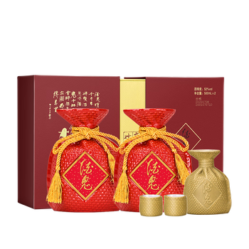 酒鬼 红坛 52度 馥郁香型白酒 500ml*2 双支礼盒食品类商品-全利兔-实时优惠快报