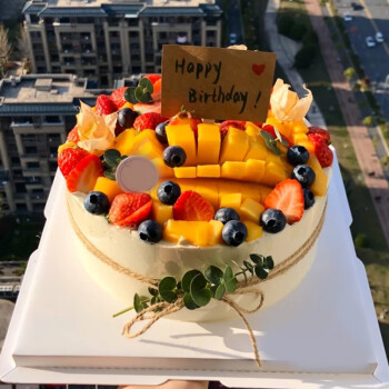 乐食锦新鲜水果蛋糕全国预定同城配送爸妈儿童祝寿网红生日蛋糕定制