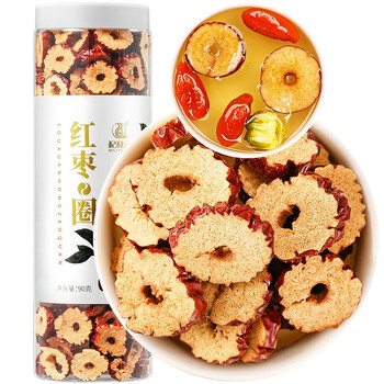 plus会员、概率券：杞利元 新疆红枣圈90g+2件凑单品全利兔-实时优惠快报