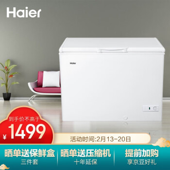 海尔（Haier） 318升商用卧式大冷冻冰柜 冷藏冷冻转换冷柜 BC/BD-318HD