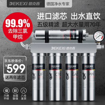 【自营仓正常发货】德国德克西净水器家用直饮自来水龙头厨房过滤器不锈钢净水机 自行简易安装