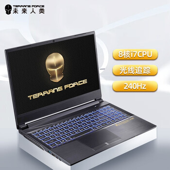 未来人类Terrans Force X521 15.6英寸游戏笔记本电脑(i7-11800H 16G 1T PCIe SSD RTX 3060 Laptop 240Hz)
