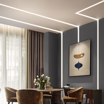 顾莱特 led线条灯铝槽灯无边框嵌入式线性灯客厅楼梯间暗装线型灯无主