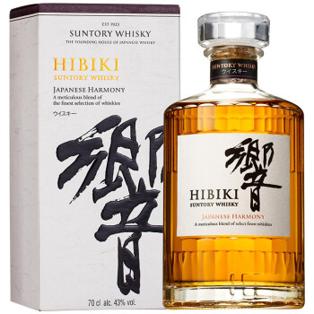 三得利（Suntory）日本原装进口 响和风醇韵威士忌700ml 日威经典