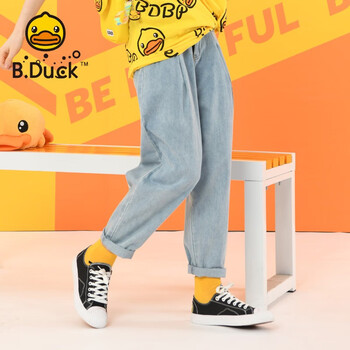 B.Duck 女士直筒牛仔长裤服饰鞋包类商品-全利兔-实时优惠快报