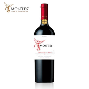 MONTES蒙特斯红天使珍藏干红葡萄酒 智利原瓶进口红酒750ml 【红天使赤霞珠】单瓶