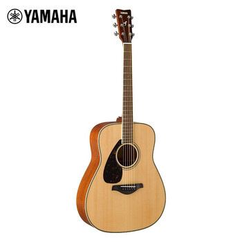 雅马哈（YAMAHA）FG820L左手琴单板民谣吉它升级版木吉他jita桃花芯背侧板原木色41英寸