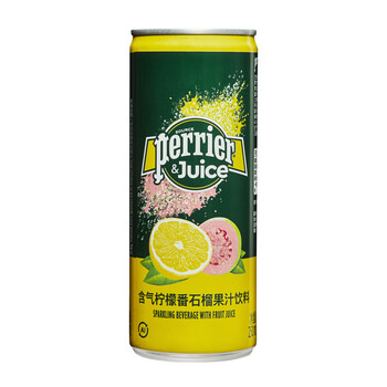 含气柠檬番石榴法国进口perrier巴黎水柠檬番石榴含气果汁果味饮料250