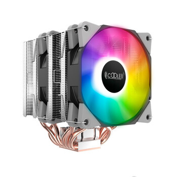 超频三（PCCOOLER）东海S7 CPU散热器 （双塔/6热管/SRGB双风扇/支持2066/1200/AM4）