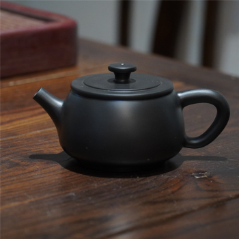 建水紫陶壶白泥建水紫陶茶壶纯手工功夫茶具陶壶白泥大口紫砂壶陶瓷泡
