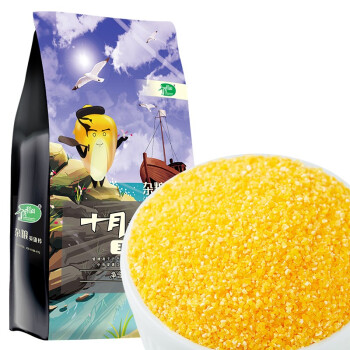 10月稻田1公斤玉米糁(玉米渣、小细粒、真空包装大米伴侣)