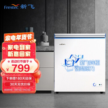 新飞（Frestec）141升单温小冰柜 一级能效 冷藏冷冻转换家用变温母乳小冰箱冷柜 BC/BD-141HJ1EW