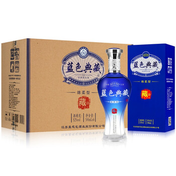 绵柔型礼盒婚庆用酒原浆酒粮食酒500ml*6瓶洋河镇白酒 52度绵  价格