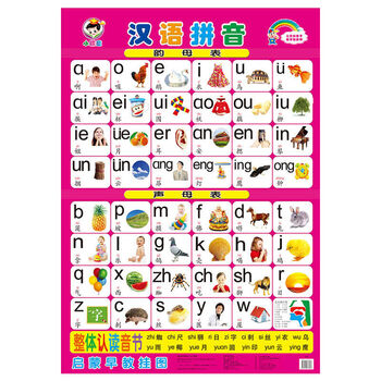挂图无声宝宝幼儿儿童0-3岁早教拼音早教启智