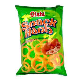 Oishi 上好佳 越南进口洋葱圈虾片 膨化休闲零食大包量贩装120g食品类商品-全利兔-实时优惠快报
