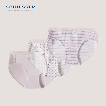 SCHIESSER 舒雅 女士中腰内裤 18516T全利兔-实时优惠快报