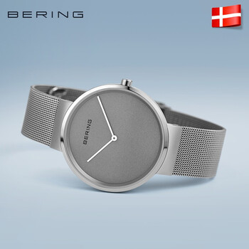 白令(Bering)手表男表简约时尚腕表轻薄商务防水石英表14539-077
