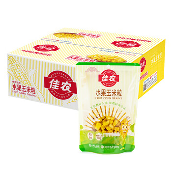 Goodfarmer 佳农 即食玉米 水果甜玉米粒80g*30包带勺子 低脂粗粮 蔬菜礼盒食品类商品-全利兔-实时优惠快报