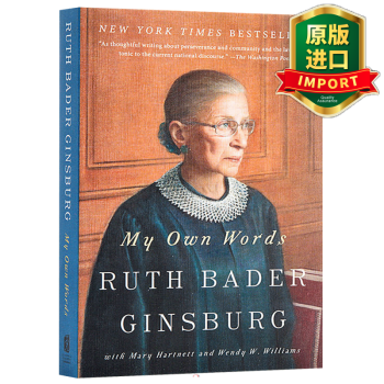 Ӣԭ My Own Words ˹󷨹Դ ﴫ ԼĻ Ginsburg Ruth Bader Ginsburg RBG̫Ů ԭӢ鼮