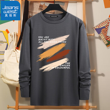JEANSWEST 真维斯 纯棉长袖T恤服饰鞋包类商品-全利兔-实时优惠快报