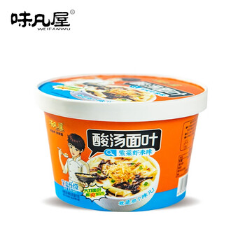 WEIFANWU 味凡屋 酸汤面叶 粉面小酥肉 非油炸方便早餐夜宵代餐速食 酸汤面叶三口味混合*3桶买一送一食品类商品-全利兔-实时优惠快报