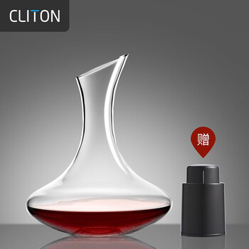 CLITON 玻璃醒酒器快速分酒器酒壶日用百货类商品-全利兔-实时优惠快报