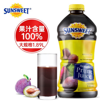 Sunsweet 美国进口纯西梅汁 1.89L*1瓶 59.8元（需用券）