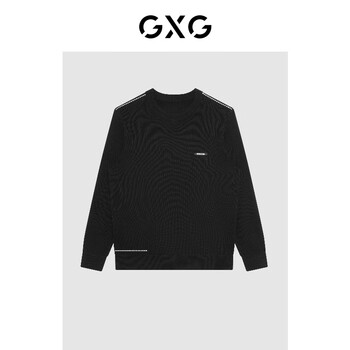 GXG 男装 21年冬季商场同款自游系列黑色低领毛衫 黑色 165/S服饰鞋包类商品-全利兔-实时优惠快报